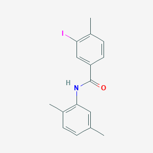 molecular formula C16H16INO B321073 N-(2,5-dimethylphenyl)-3-iodo-4-methylbenzamide 