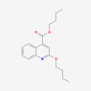 molecular formula C18H23NO3 B3210743 Butyl 2-butoxyquinoline-4-carboxylate CAS No. 107779-36-2