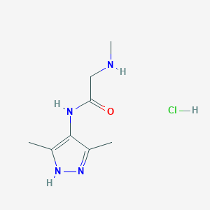 N-(3,5-dimethyl-1H-pyrazol-4-yl)-2-(methylamino)acetamide hydrochloride