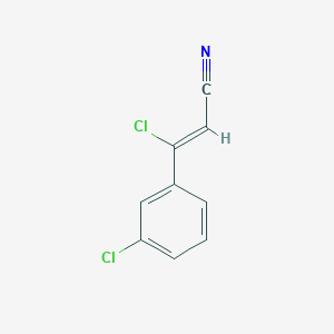 2-Propenenitrile, 3-chloro-3-(3-chlorophenyl)-