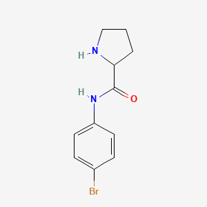 molecular formula C11H13BrN2O B3210772 N-(4-Bromophenyl)pyrrolidine-2-carboxamide CAS No. 1078791-16-8