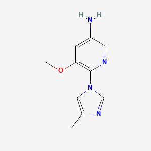 5-methoxy-6-(4-methyl-1H-imidazol-1-yl)pyridin-3-amine