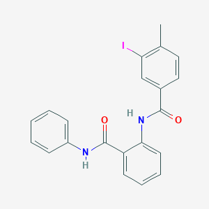 3-iodo-4-methyl-N-[2-(phenylcarbamoyl)phenyl]benzamide