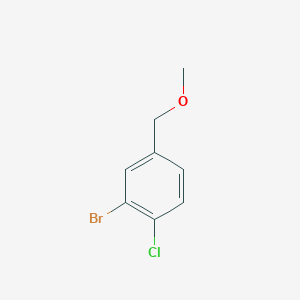 molecular formula C8H8BrClO B3210783 2-Bromo-1-chloro-4-methoxymethyl-benzene CAS No. 1079402-21-3