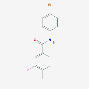 molecular formula C14H11BrINO B321087 N-(4-bromophenyl)-3-iodo-4-methylbenzamide 