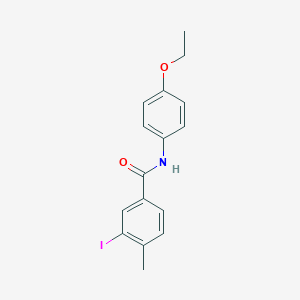molecular formula C16H16INO2 B321088 N-(4-ethoxyphenyl)-3-iodo-4-methylbenzamide 