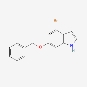 molecular formula C15H12BrNO B3210887 6-(Benzyloxy)-4-bromo-1H-indole CAS No. 1082040-77-4