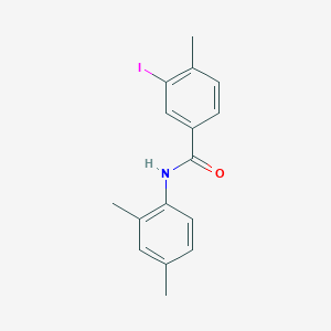 molecular formula C16H16INO B321089 N-(2,4-dimethylphenyl)-3-iodo-4-methylbenzamide 