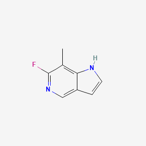 molecular formula C8H7FN2 B3210892 6-fluoro-7-methyl-1H-pyrrolo[3,2-c]pyridine CAS No. 1082040-93-4