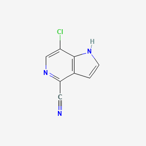 7-chloro-1H-pyrrolo[3,2-c]pyridine-4-carbonitrile