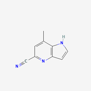 7-methyl-1H-pyrrolo[3,2-b]pyridine-5-carbonitrile