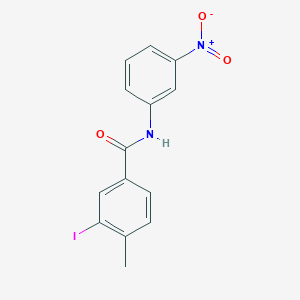 molecular formula C14H11IN2O3 B321093 3-iodo-4-methyl-N-(3-nitrophenyl)benzamide 