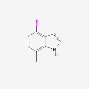 molecular formula C9H8IN B3210938 4-iodo-7-methyl-1H-indole CAS No. 1082041-36-8