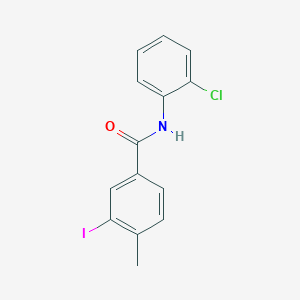 molecular formula C14H11ClINO B321094 N-(2-chlorophenyl)-3-iodo-4-methylbenzamide 