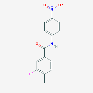 molecular formula C14H11IN2O3 B321096 3-iodo-4-methyl-N-(4-nitrophenyl)benzamide 