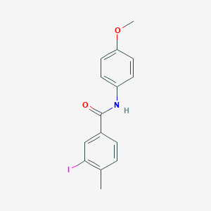 molecular formula C15H14INO2 B321099 3-iodo-N-(4-methoxyphenyl)-4-methylbenzamide 