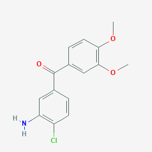 (3-Amino-4-chlorophenyl)(3,4-dimethoxyphenyl)methanone