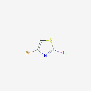 molecular formula C3HBrINS B3211074 4-溴-2-碘噻唑 CAS No. 108306-56-5