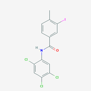 molecular formula C14H9Cl3INO B321108 3-iodo-4-methyl-N-(2,4,5-trichlorophenyl)benzamide 