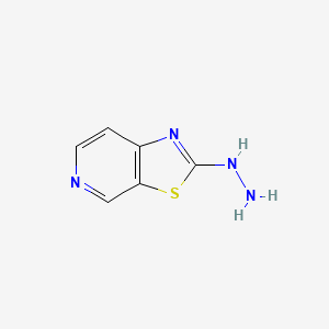 molecular formula C6H6N4S B3211082 Thiazolo[5,4-c]pyridine, 2-hydrazinyl- CAS No. 108310-80-1