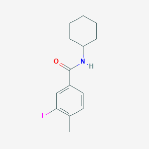 molecular formula C14H18INO B321109 N-cyclohexyl-3-iodo-4-methylbenzamide 