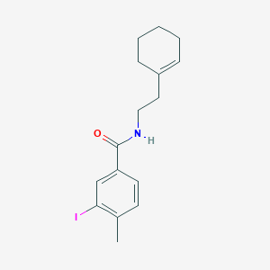 molecular formula C16H20INO B321111 N-[2-(1-cyclohexen-1-yl)ethyl]-3-iodo-4-methylbenzamide 