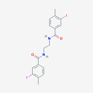 molecular formula C18H18I2N2O2 B321122 3-iodo-N-{2-[(3-iodo-4-methylbenzoyl)amino]ethyl}-4-methylbenzamide 