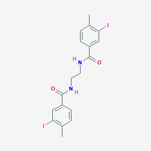 molecular formula C18H18I2N2O2 B321122 3-iodo-N-[2-[(3-iodo-4-methylbenzoyl)amino]ethyl]-4-methylbenzamide 