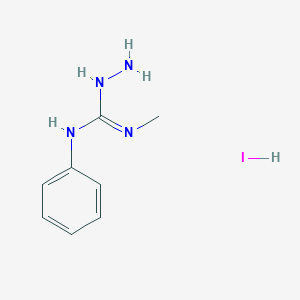 molecular formula C8H13IN4 B3211236 1-Amino-2-methyl-3-phenylguanidine hydroiodide CAS No. 1086225-97-9