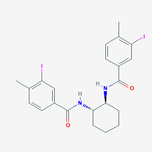 molecular formula C22H24I2N2O2 B321124 3-iodo-N-{2-[(3-iodo-4-methylbenzoyl)amino]cyclohexyl}-4-methylbenzamide 