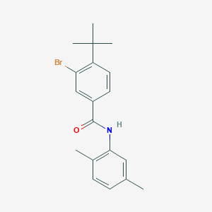molecular formula C19H22BrNO B321129 3-bromo-4-tert-butyl-N-(2,5-dimethylphenyl)benzamide 