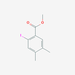 molecular formula C10H11IO2 B3211305 Methyl 2-iodo-4,5-dimethylbenzoate CAS No. 1086391-91-4