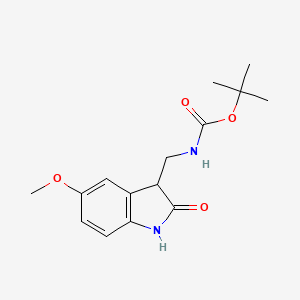 tert-Butyl ((5-methoxy-2-oxoindolin-3-yl)methyl)carbamate