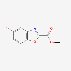 molecular formula C9H6FNO3 B3211312 Methyl 5-fluorobenzo[d]oxazole-2-carboxylate CAS No. 1086392-64-4