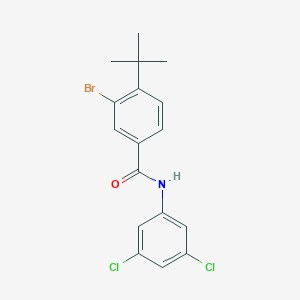 molecular formula C17H16BrCl2NO B321132 3-bromo-4-tert-butyl-N-(3,5-dichlorophenyl)benzamide 