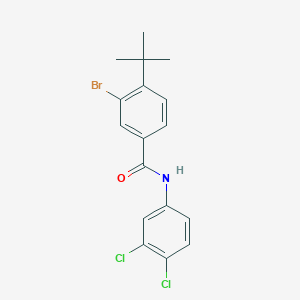molecular formula C17H16BrCl2NO B321133 3-bromo-4-tert-butyl-N-(3,4-dichlorophenyl)benzamide 