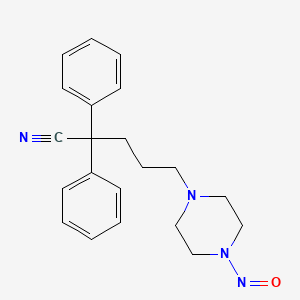5-(4-Nitrosopiperazin-1-yl)-2,2-diphenylpentanenitrile