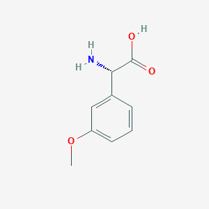 molecular formula C9H11NO3 B3211344 (2S)-2-amino-2-(3-methoxyphenyl)acetic acid CAS No. 108647-55-8
