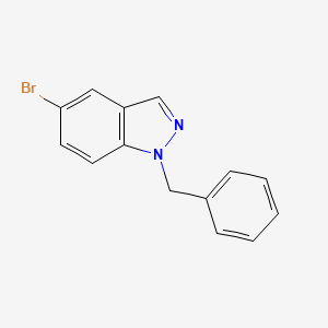 molecular formula C14H11BrN2 B3211358 5-Bromo-1-(phenylmethyl)-1H-indazole CAS No. 1087160-01-7