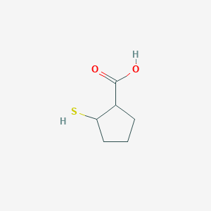 molecular formula C6H10O2S B3211365 2-Sulfanylcyclopentane-1-carboxylic acid CAS No. 108744-13-4