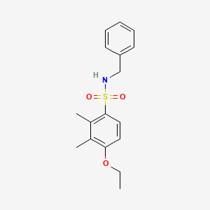 molecular formula C17H21NO3S B3211380 N-benzyl-4-ethoxy-2,3-dimethylbenzenesulfonamide CAS No. 1087647-06-0