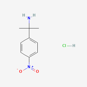 molecular formula C9H13ClN2O2 B3211387 2-(4-Nitrophenyl)propan-2-amine hydrochloride CAS No. 1087719-23-0