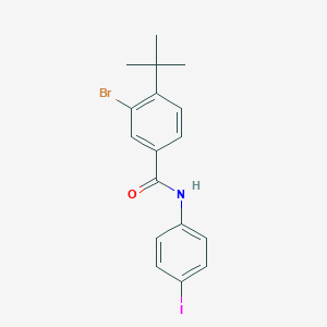 molecular formula C17H17BrINO B321139 3-bromo-4-tert-butyl-N-(4-iodophenyl)benzamide 