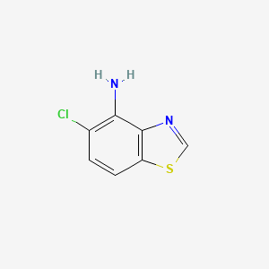 molecular formula C7H5ClN2S B3211407 5-氯-1,3-苯并噻唑-4-胺 CAS No. 1087784-64-2