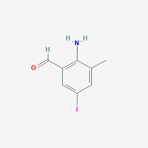 molecular formula C8H8INO B3211430 2-Amino-5-iodo-3-methylbenzaldehyde CAS No. 108857-26-7