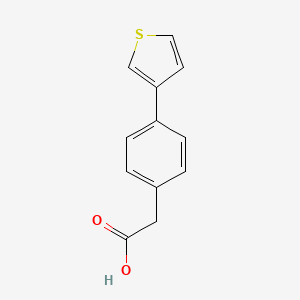 molecular formula C12H10O2S B3211445 2-(4-(噻吩-3-基)苯基)乙酸 CAS No. 108912-11-4