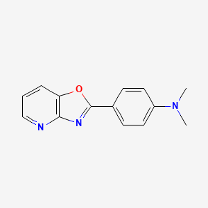 molecular formula C14H13N3O B3211477 N,N-Dimethyl-4-(oxazolo[4,5-b]pyridin-2-yl)aniline CAS No. 109055-38-1