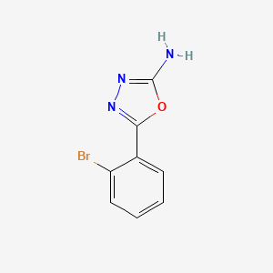molecular formula C8H6BrN3O B3211484 5-(2-Bromophenyl)-1,3,4-oxadiazol-2-amine CAS No. 109060-65-3