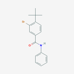 molecular formula C17H18BrNO B321149 3-bromo-4-tert-butyl-N-phenylbenzamide 