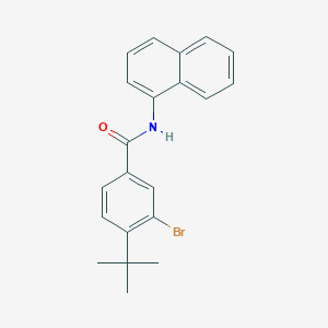molecular formula C21H20BrNO B321150 3-bromo-4-tert-butyl-N-(1-naphthyl)benzamide 